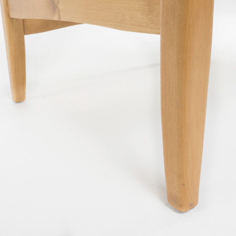 GDF Studio Kama Accent Armchair, Light Blue/Walnut