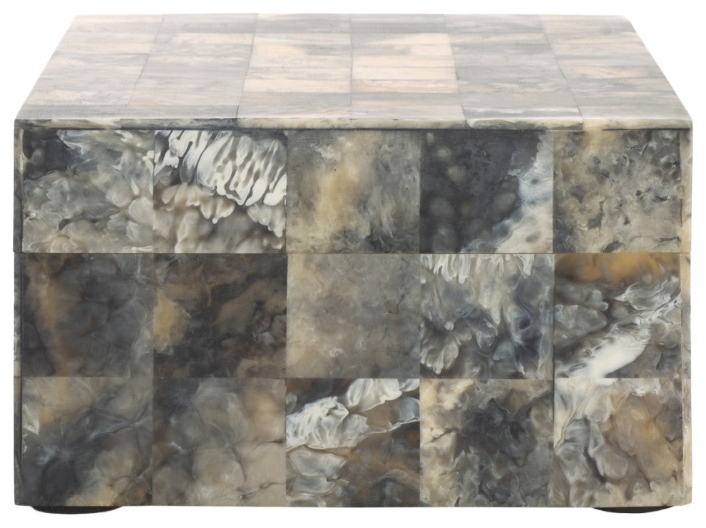 Safavieh Lori Decor Box, Set of 2, Antique Green/Horn