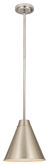 Zlite 6011P12-BN 1-Light Pendant, Brushed Nickel