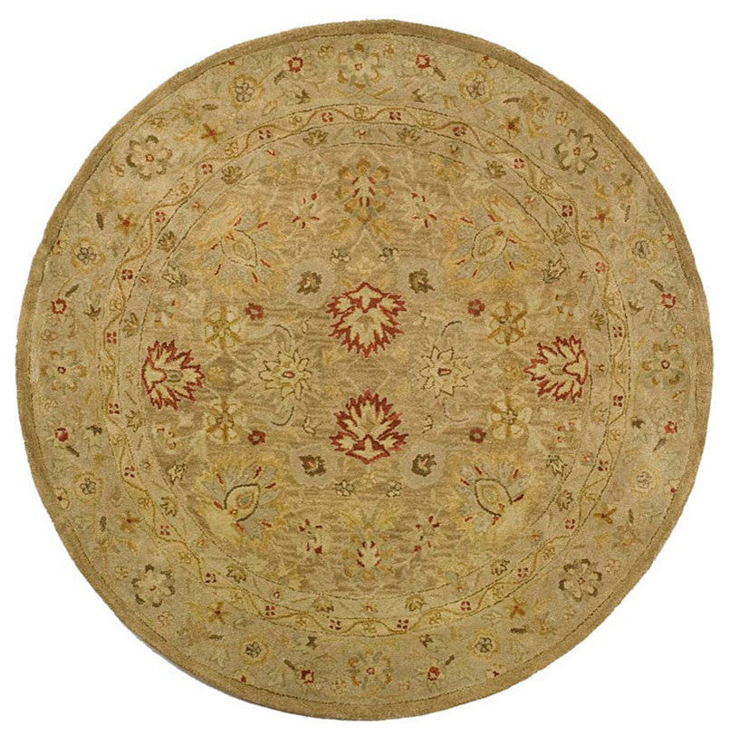 Safavieh Antiquities At822B Rug, Brown/Beige, 6'0"x6'0" Round