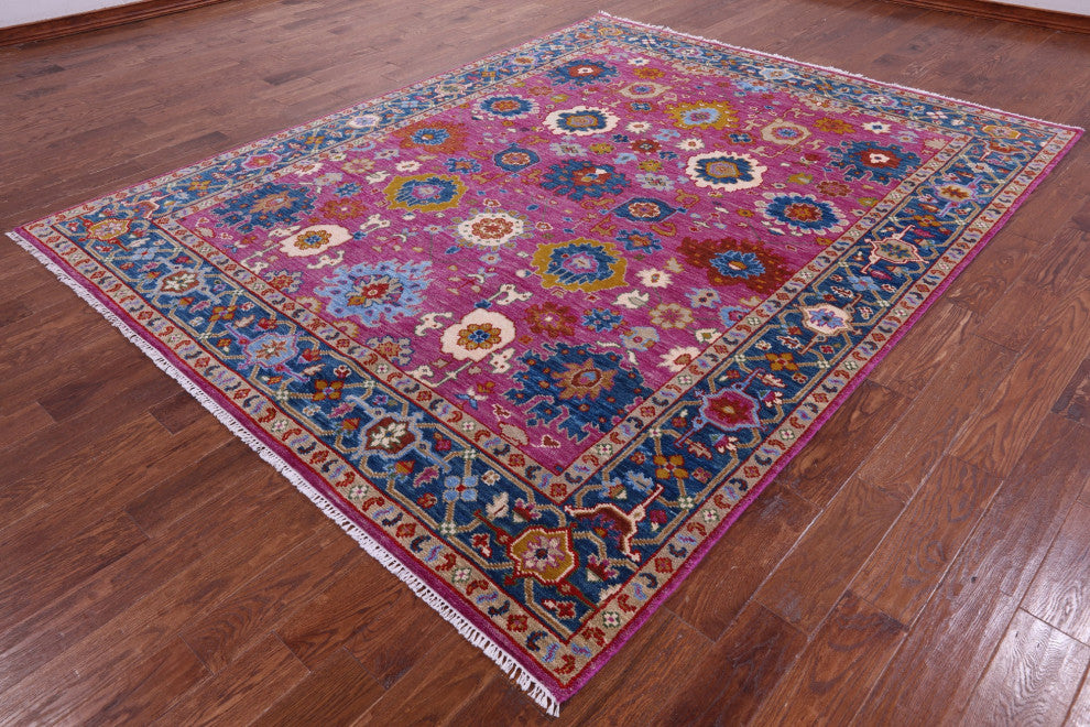 Turkish Oushak Handmade Wool Rug 8' 0" X 10' 2" - Q15848