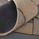 Weave & Wander Cutlor Graphic Wool Rug, Tan/Gray/Cool Blue, 5ft x 8ft Rug