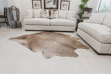 Brazilian Cowhide Rug, Taupe, 6'x8'
