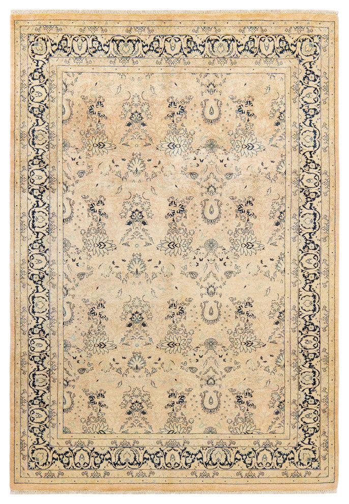 Mogul, One-of-a-Kind Hand-Knotted Area Rug Beige, 6' 2" x 9' 0"
