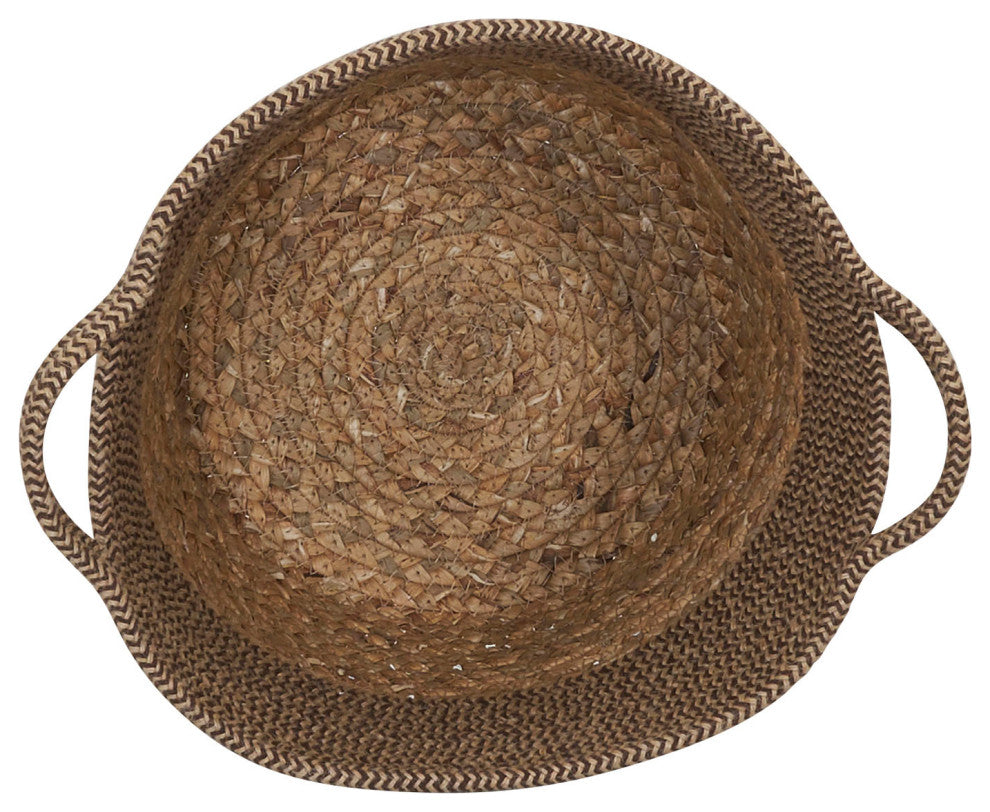 Corn and Hyacinth Wicker Basket