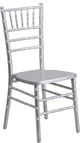 Hercules Series Wood Chiavari Chair, Silver, 15.75"x18"x36.25"
