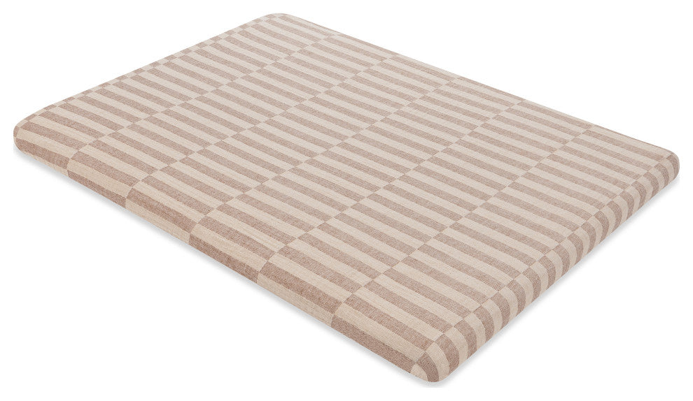 All-Stages Midi Crib Sheet, GOTS Certified Organic Muslin Cotton, Cocoa Stripe