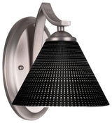 Zilo Wall Sconce Shown, Graphite Finish With 7" Black Matrix Glass