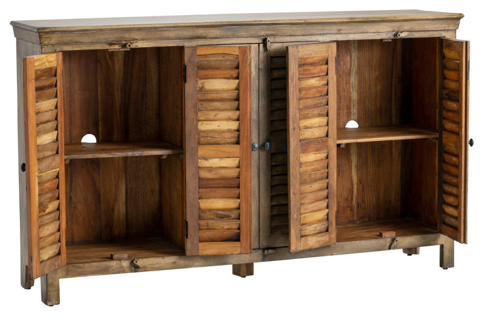 Kena Mango Wood 6- Door Sideboard