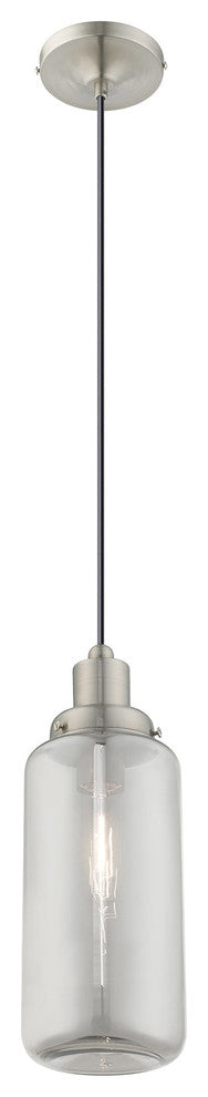 Livex Lighting Brushed Nickel 1-Light Mini Pendant