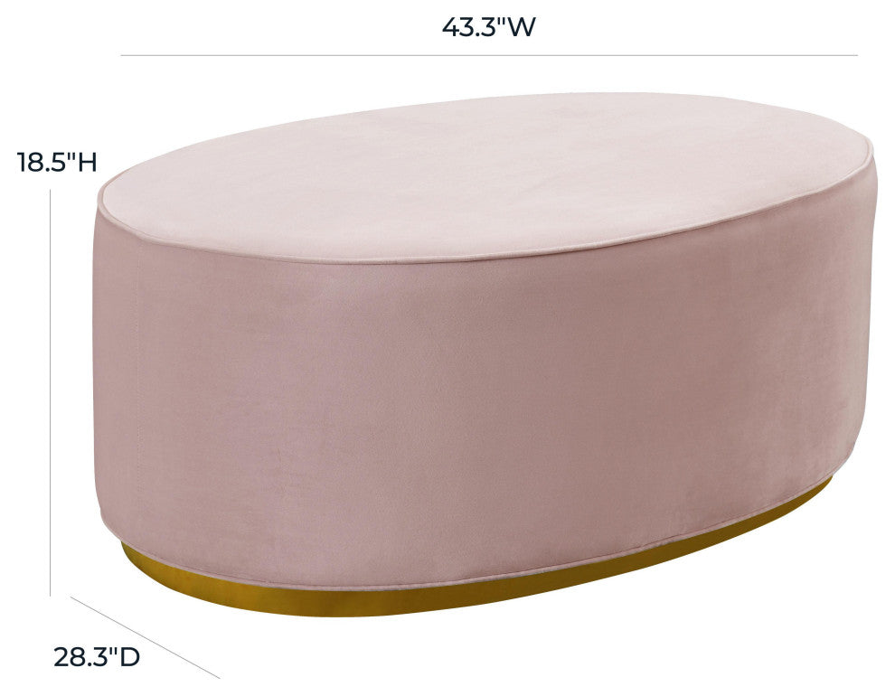 TOV Furniture Scarlett Blush Ottoman