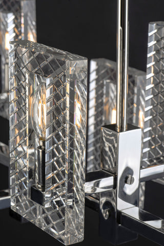 Maxim 38015 Suave 8 Light 34" Linear Chandelier - Polished Nickel