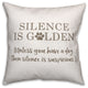 Suspicous Silence 18x18 Spun Poly Pillow
