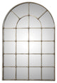 Uttermost Barwell Arch Traditional Metal Decorative Mirror in Silver