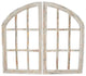 Spring Hill Architectural Arched Wooden Windows-Shabby White, White