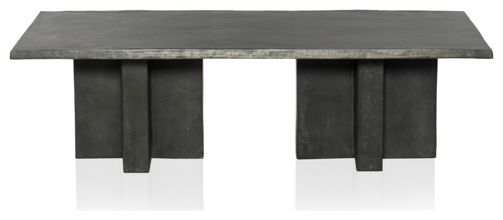 Terrell Outdoor Coffee Table-Aged Grey