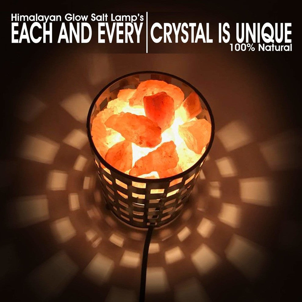 Himalayan Rock Crystal Salt Lamp, 4-5 lbs