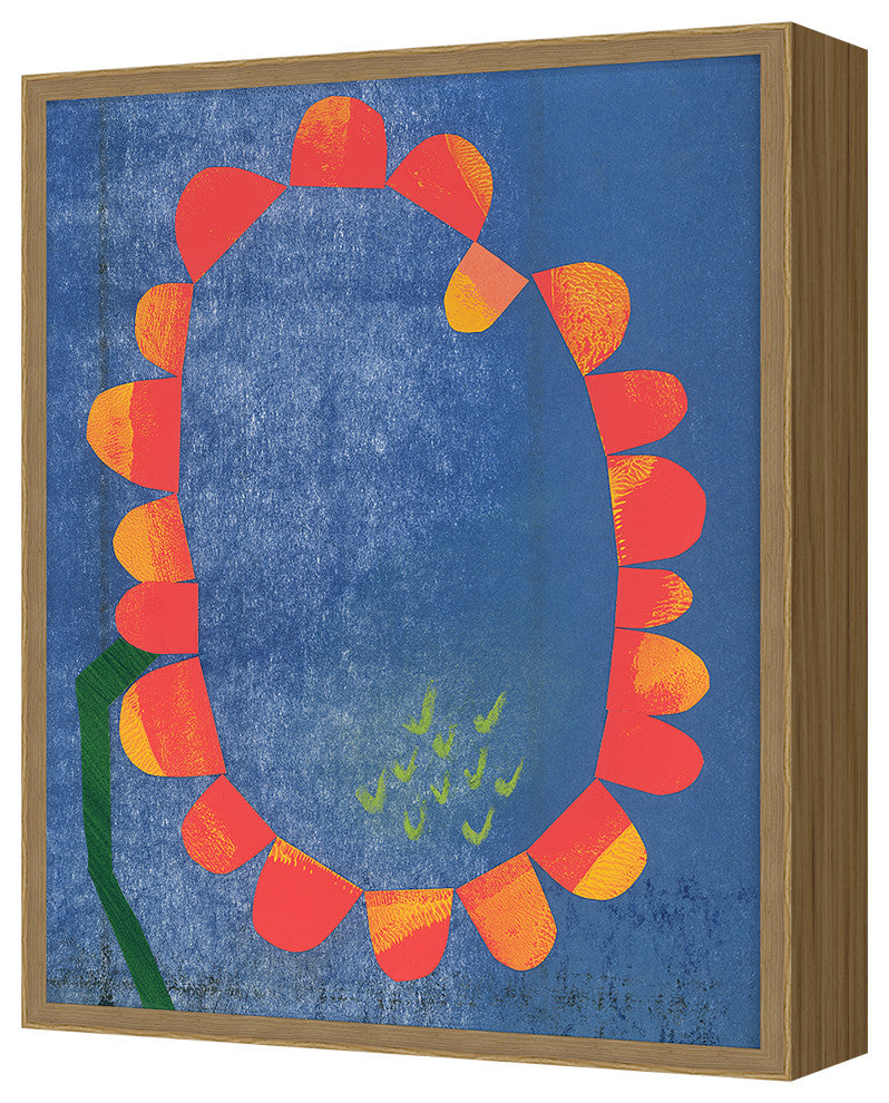 Flower Collage 4 Fine Art Print, Oak, 30"x24"