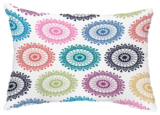 Groovy 14"x20" Decorative Abstract Outdoor Throw Pillow, Teal