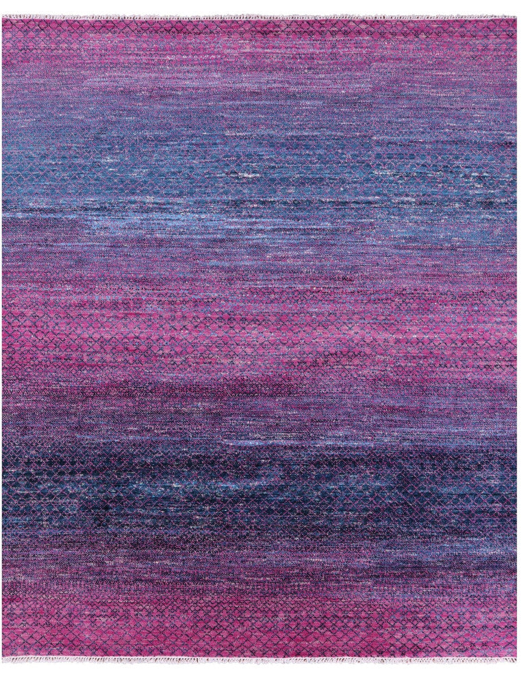 8' 3" X 10' 2" Wool & Silk Savannah Grass Handmade Rug - Q15968