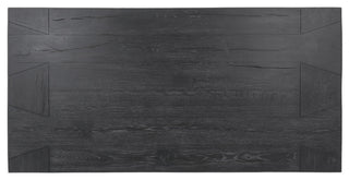 Bristol Cracked Oak Coffee Table, by Kosas Home, Meadow Black
