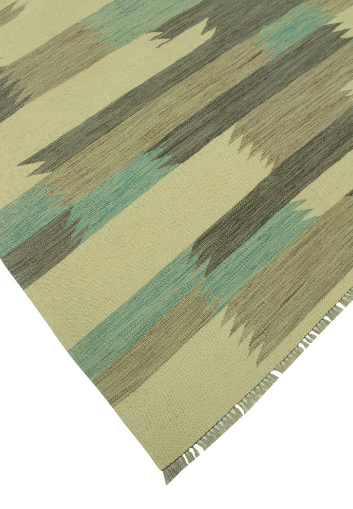 Winchester Kilim Perran Charcoal/Light Brown Rug, 4'9x6'5