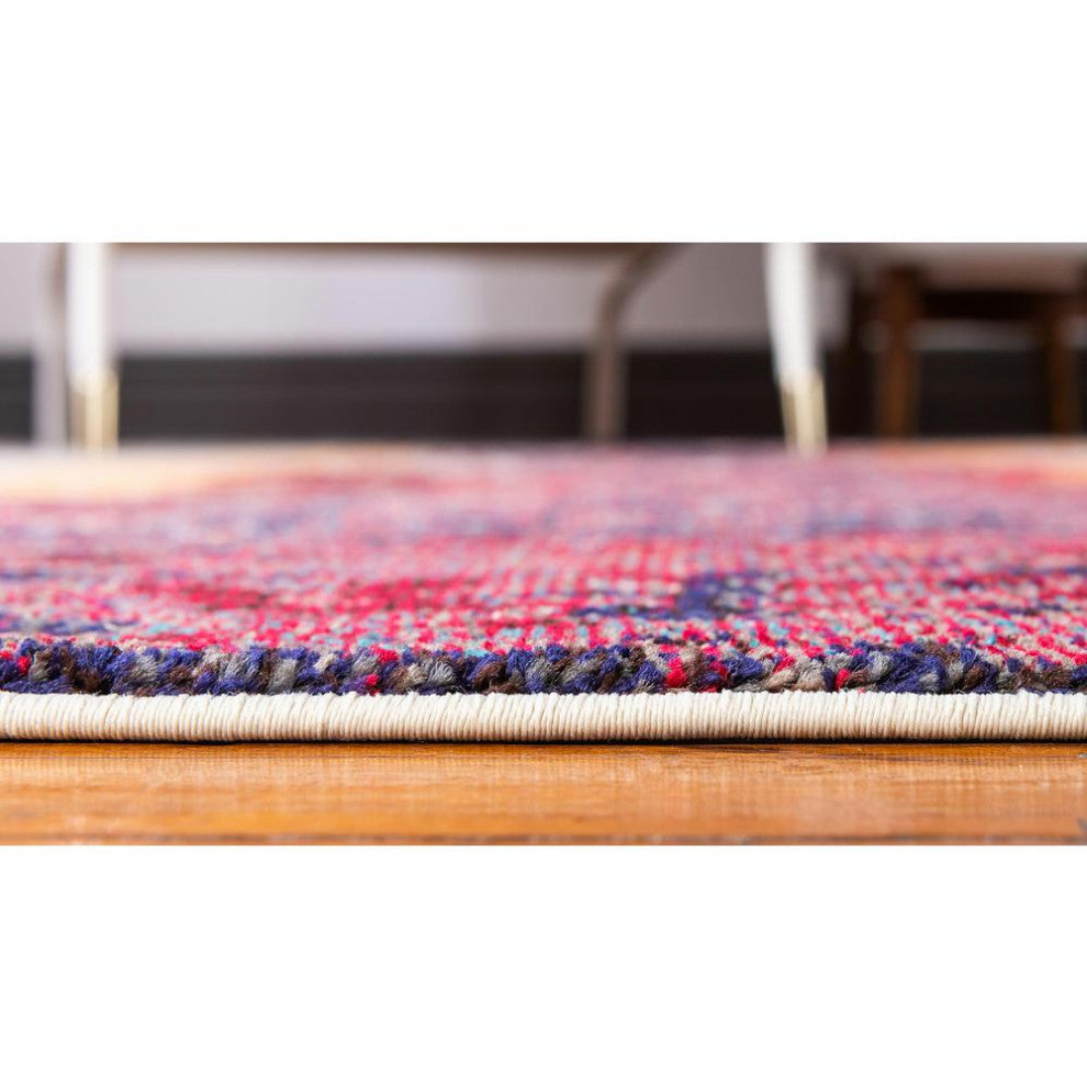 Rug Unique Loom Estrella Pink Runner 2' 7 x 10' 0