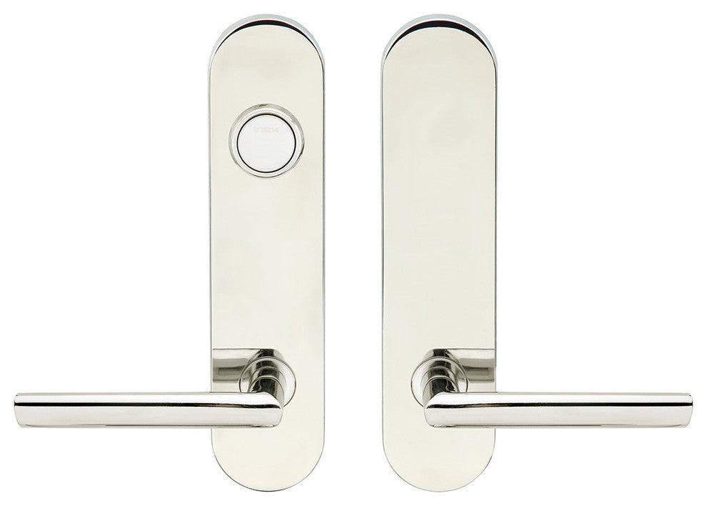 Stockholm Lever, Tubular Dummy Entry With Dummy Cylinder, Left Hand