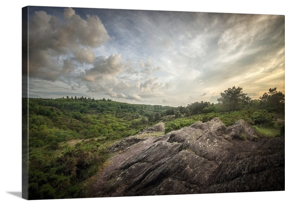 "Le val sans retour un soir de Mai" Wrapped Canvas Art Print, 36"x24"x1.5"