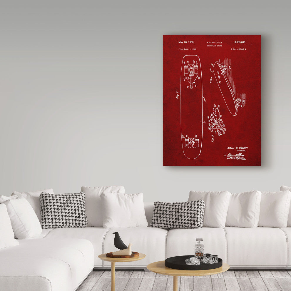 "Skateboard" by Cole Borders, Canvas Art, 24"x18"