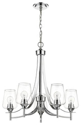Z-Lite 473-5 Joliet 5 Light 25"W Chandelier - Brushed Nickel