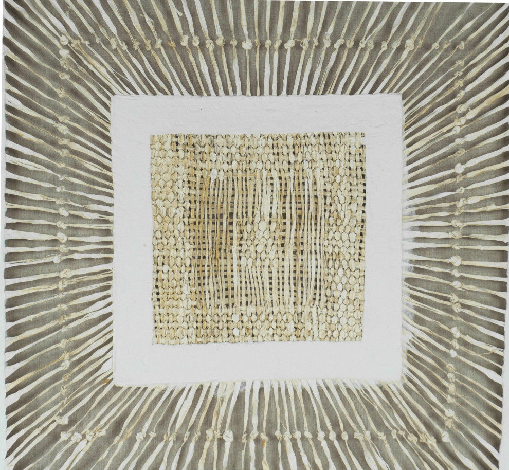 Abstract Papier-Mâché Shadow Box Wall Décor