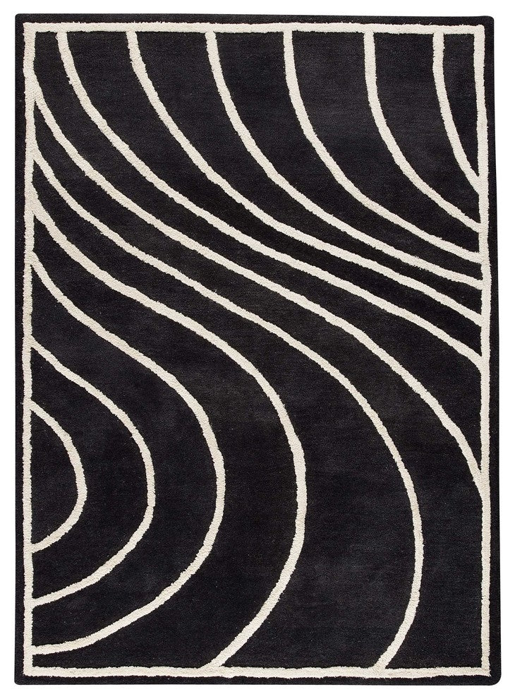 Lake Placid Rug, Charcoal, 8''3"x11''6"
