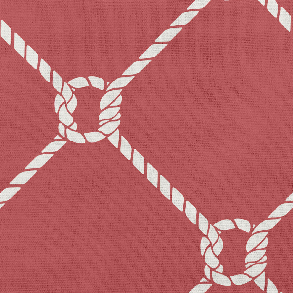 20x20" Ahoy! Nautical Decorative Indoor Pillow, Ligonberry Red