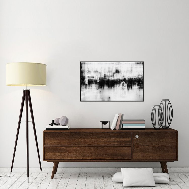 "Lost Among Ghosts" Framed Canvas Giclee by Inna Blar, 41x26"
