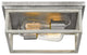 Weston  2-Light Galvanized Ocala Oak Flush Mount 12.63"x12.63"x4.75"