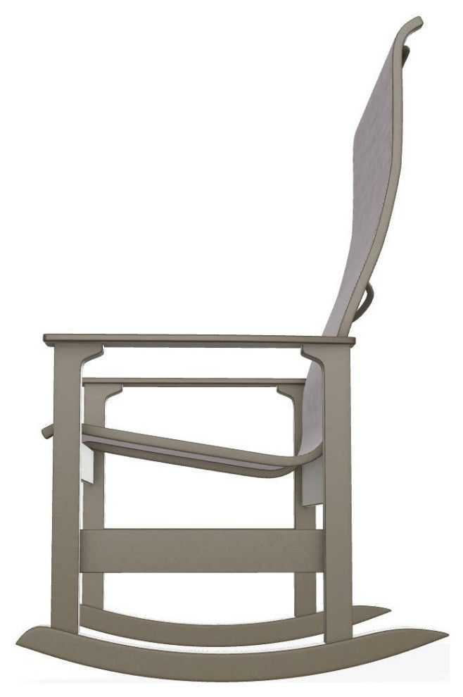 Leeward Sling Outdoor Supreme Rocker, Fossil/Beachwood