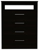 Athens, Dresser, With 4 Drawers, Black Wengue