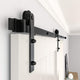 ZEKOO Sliding Barn Door Hardware Track Kit for Single Door, I Shape Roller, 9'