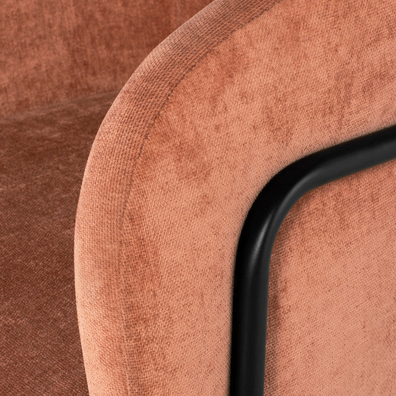 Estella Nectarine Fabric Dining Chair