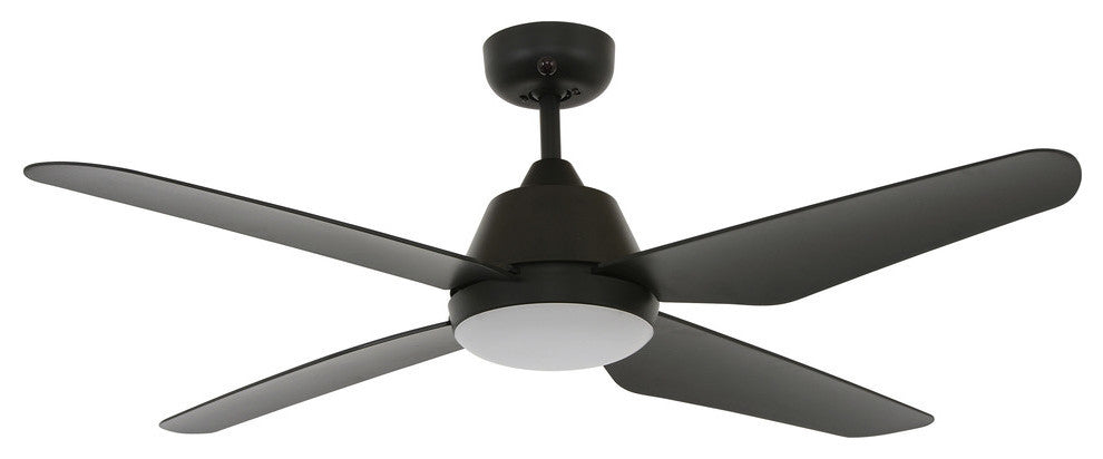Lucci Air Aria 132-cm LED Light with Remote Ceiling Fan, Black