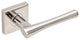 Champagne Lever, Half Passage, RH, Polished Stainless Steel, 2-3/8" Backset