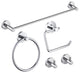 Circular 5-Piece Bathroom Hardware Set, Chrome