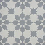 8"x8" Ahfir Handmade Cement Tile, Gray/White, Set of 12