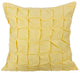 Yellow Pillows 20"x20" Sofa Throws, Knots Cotton Linen, Summer Brewery