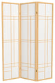 6' Tall Eudes Shoji Screen, Natural, 3 Panels