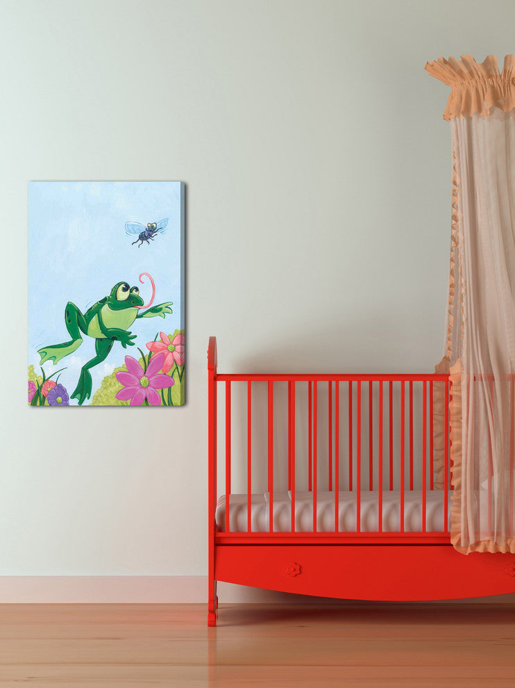 "Frog" Painting Print on Canvas by Curtis