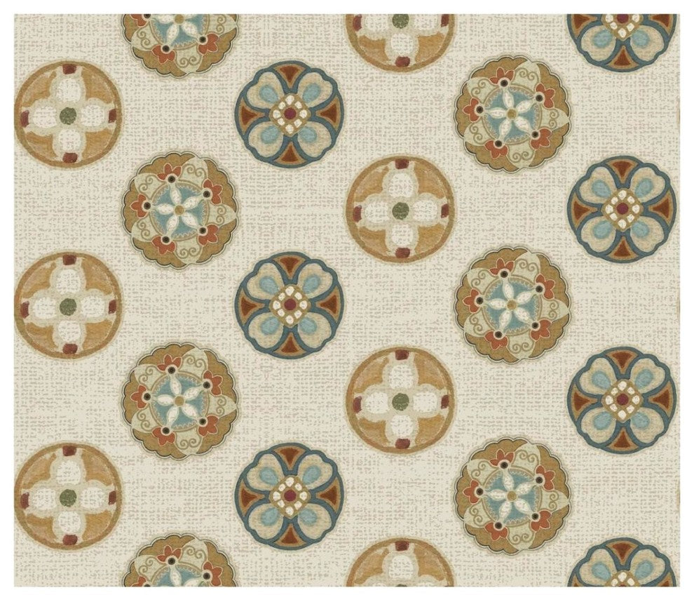 "Spice Suzani Patterns II" Digital Paper Print by Daphne Brissonnet, 32"x28"