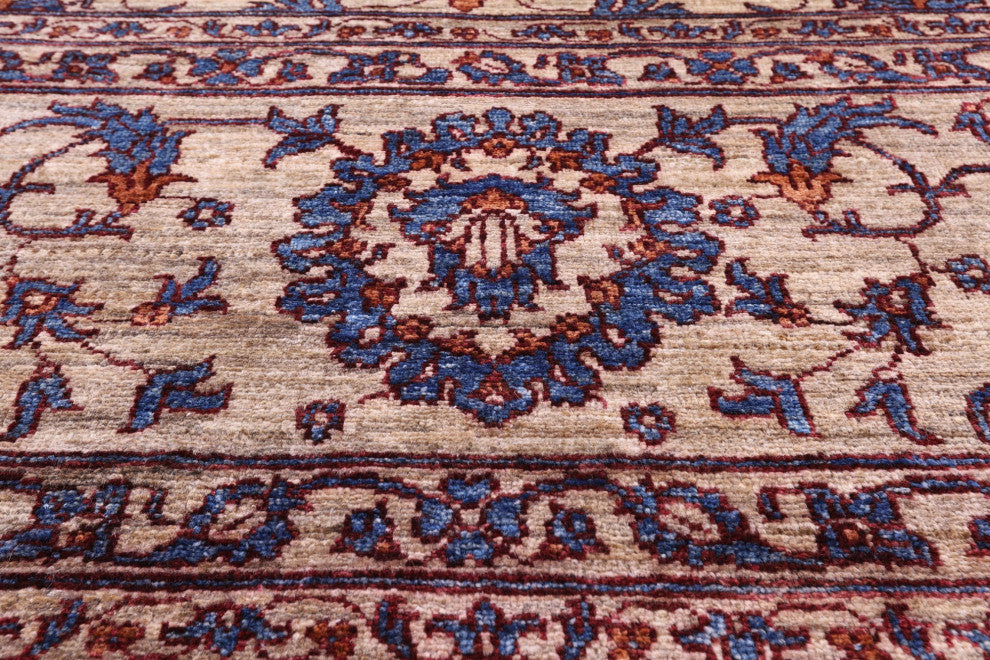 8' 10" X 12' 4" Persian Tabriz Hand-Knotted Wool Rug Q7577