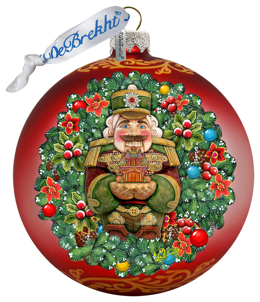 The Gift of Giving a Nutcracker Story Glass Ornament Limited Edition
